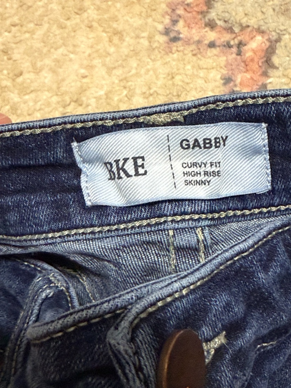 BKE Women’s Sz 31 Gabby Curvy Fit High Rise Skinny Denim Blue Jeans - Picture 2 of 7